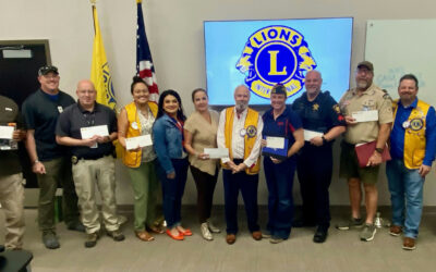 San Marcos Lions Club Check Presentation